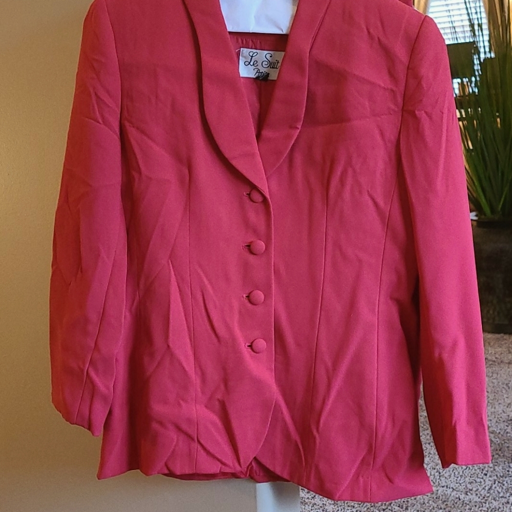 Coral Skirt Suit